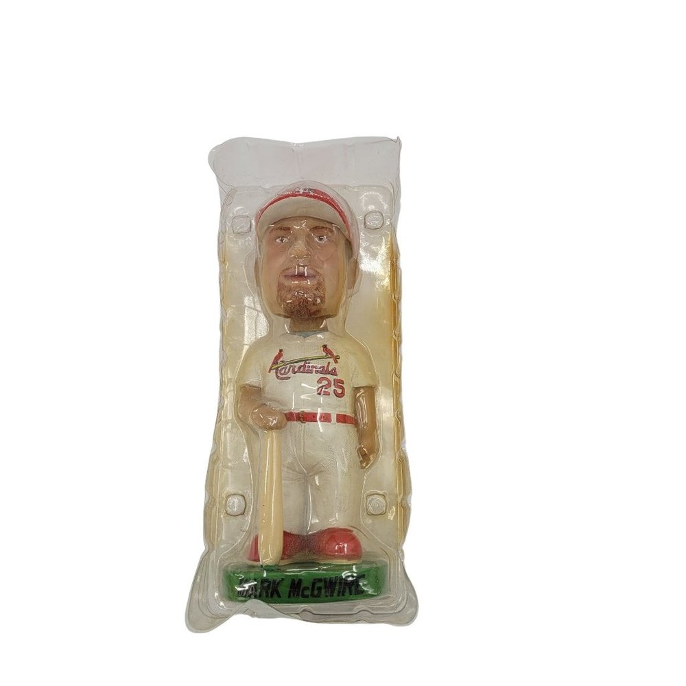 Vintage Mark McGwire Cardinals Hand Painted Bobble Head Bobble Dobble w/ Box - Picture 6 of 14